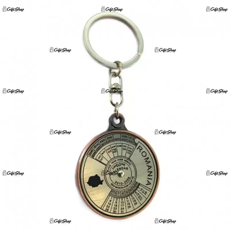 Breloc calendar din metal castelul peles